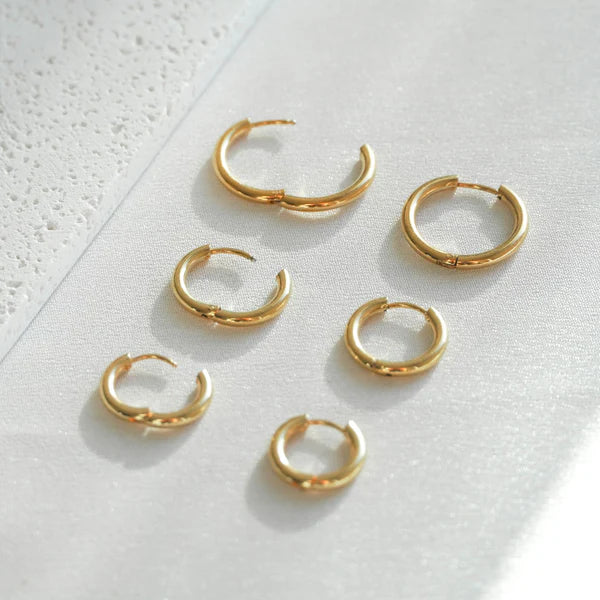 Triple Hoop Earrings Set